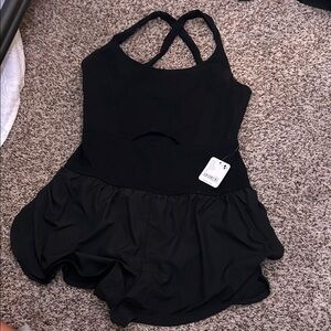 Women’s black free people one piece romper